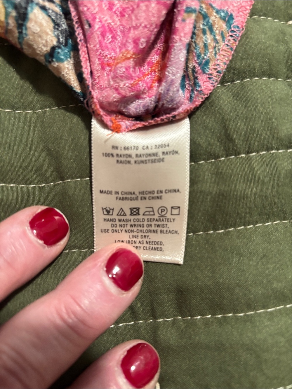 Anthropologie Pink Floral V-Neck Button Blouse - Picture 9 of 12